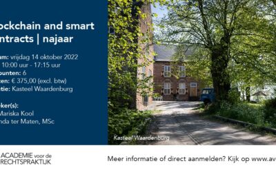 Het potentieel van Blockchain en Smart Contracts voor advocaten en notarissen